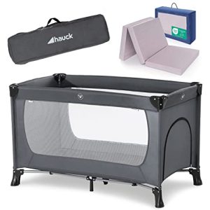 Hauck Baby Set travel cot with mattress and mosquito net