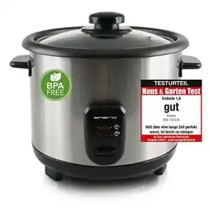 Reiskocher emerio automatischer eco bpa frei mit 1 5l volumen