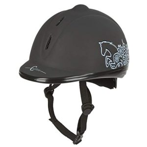 Capacete de equitação Covalliero Helmet Beauty VG1 Preto, 52-55 cm
