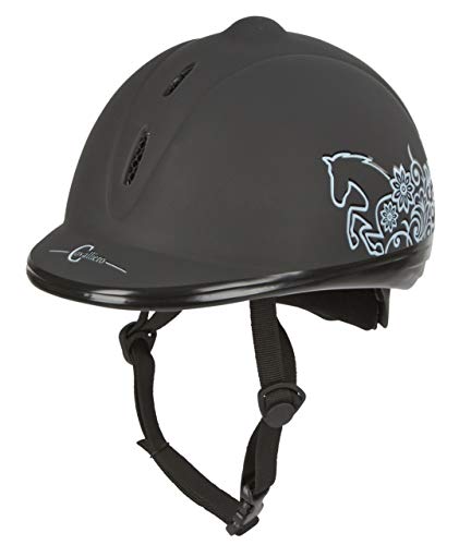 Capacete de equitação Covalliero Helmet Beauty VG1 Preto, 53-57 cm