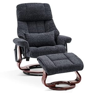 Fauteuil de relaxation M MCombo avec tabouret, fauteuil TV pivotant