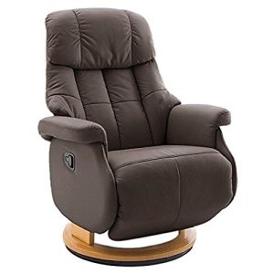 Relaxációs fotel Robas Lund bőrfotel 130 kg-ig TV fotel, relaxer