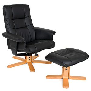 Relaxing armchair tectake ® TV armchair with stool TV armchair tiltable