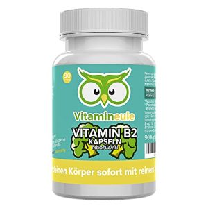 Riboflavin Vitamineule Vitamin B2 Kapseln, 200mg, hochdosiert - riboflavin vitamineule vitamin b2 kapseln 200mg hochdosiert