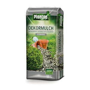 Rindenmulch Plantop Dekor 50 Liter Steingrau Deko-Mulch