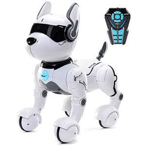 Perro robot Top Race controlado remotamente con luz y sonido