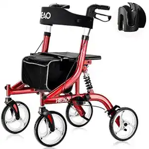 Rollator heao gehhilfe mit sitz passend fuer aeltere menschen