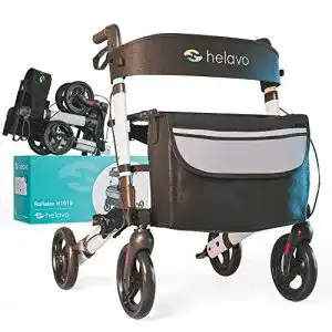 Rollator helavo faltbarer premium leichtgewicht aus aluminium