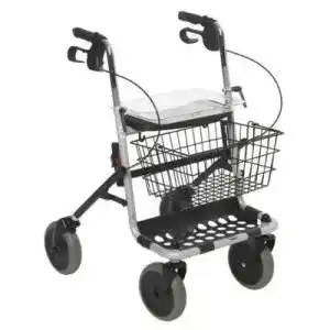 Rollator invacare p452e 3 banjo silber m korb tablett
