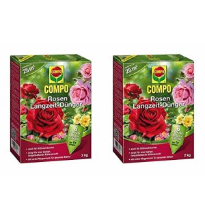 Fertilizante de rosas Compo rose fertilizante de longo prazo 4 kg, (2x2kg)