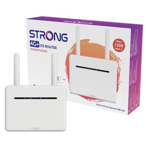 Router STRONG 4G+ 1200 | mobil LTE | 2 SIM-kort adaptere