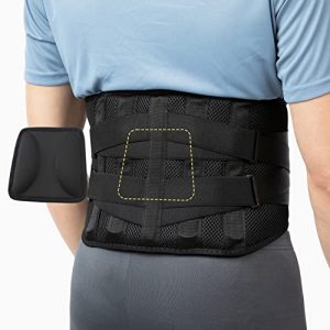Rückenbandage BraceUP Rückenstütze mit Lumbalkissen