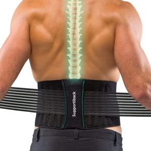 Back bandage Supportiback lumbar belt, patented