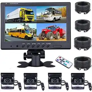 Rueckfahrkamera camecho 4 kameras set 9 zoll monitor