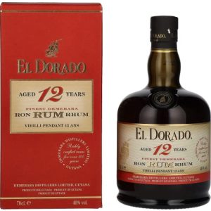 Rhum El Dorado 12 ans, 700ml (pack de 1)