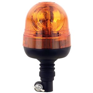 Halogenowa lampa ostrzegawcza obrotowa AdLuminis w kolorze pomarańczowym, duża, elastyczna podstawa