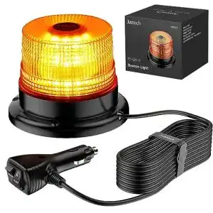 Rundumleuchte justech 40 led blitzleuchte 7 modi 5m netzkabel