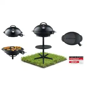 Säulengrill Steba VG 350 BIG Barbecue mit Haube in Grau