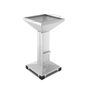 Column grill THÜROS T2 plate base stainless steel charcoal garden grill