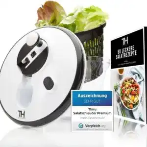 Salatschleuder thiru premium 5l innovative 3d kurbel