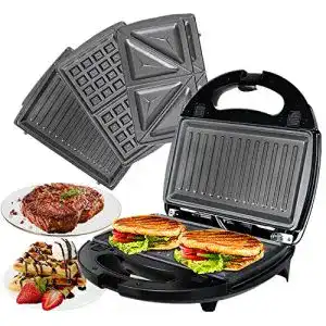 Sandwichmaker ozavo 3 in 1 waffeln paninitoaster