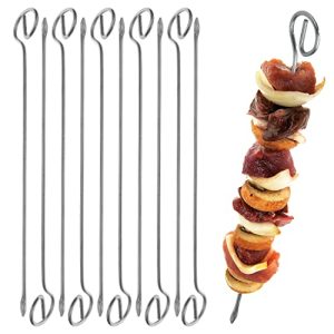 Brochetas de shish kebab Menz Stahlwaren, juego de 10 brochetas para parrilla, 210 mm