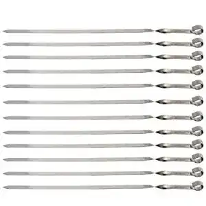 Schaschlikspiesse olymp edelstahl schaschlikspiesse 60cm 2mm