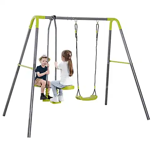 Schaukelgestell HOMCOM Kinderschaukel Doppelschaukel
