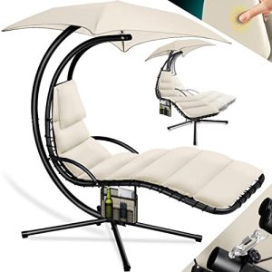 Chaise longue à bascule KESSER ® chaise longue flottante avec parasol