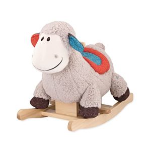 Rocking horse B. Toys sheep beige made of soft plush