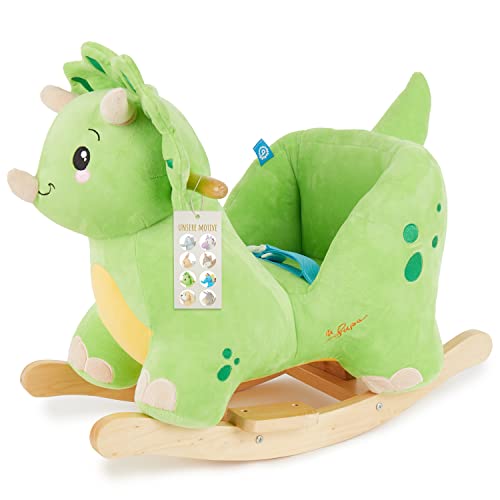 Schaukelpferd Bieco Plüsch Schaukeltier Dino Woody, 60 cm