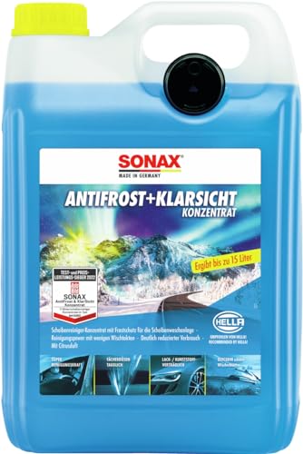 Συμπυκνωμένο αντιψυκτικό παρμπρίζ SONAX AntiFrost+KlarSicht, 5 L