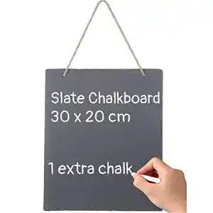 Schiefertafel praknu zum beschriften 30x20 cm mit kreide
