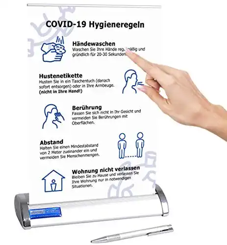 Schild Hygieneregeln Display Hersteller Warnhinweis Schild