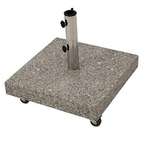 Schirmständer DEGAMO aus echtem Granit quadratisch 50kg - schirmstaender degamo aus echtem granit quadratisch 50kg