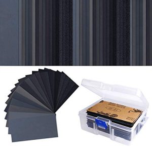 Sandpaper AUSTOR 102 pieces Assorted wet and dry