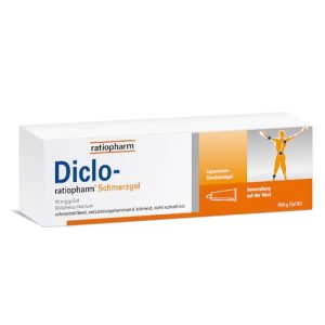 Smertegel Ratiopharm Diclo-®, smertelindrende