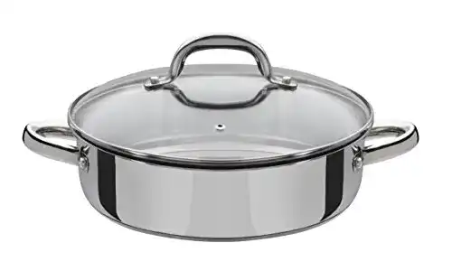 GSW Montreal Schmorpfanne 990066 mit Glasdeckel, 24 cm Servierpfanne