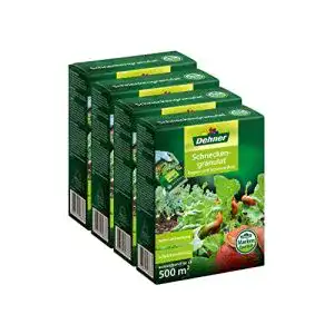 Schneckenkorn dehner 4 x 250 g 1 kg fuer circa 2000 qm blau