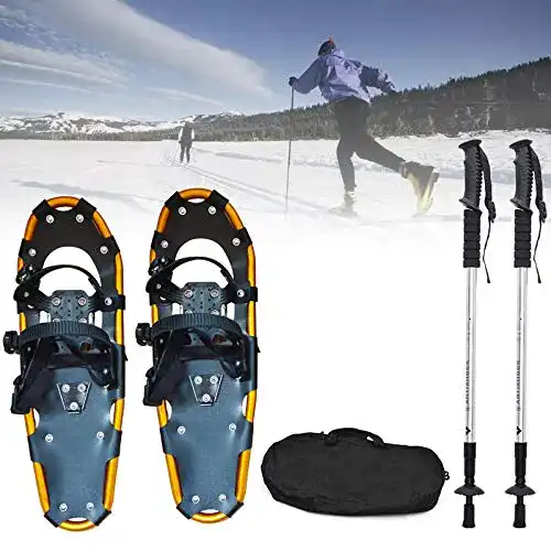 Schneeschuhe FFLLAS 30 Zoll für Unisex Schneeschuhwandern