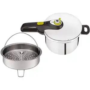 Schnellkochtopf tefal secure 5 p25307 inklusive dampfkorb