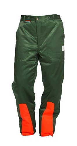 Calças de proteção contra cortes WOODSafe classe 1, calças florestais, testadas em kwf