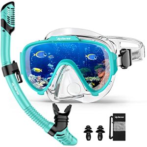 Arlierss set de snorkel para adultos con gafas de buceo antivaho