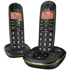 Duo de téléphones sans fil Doro 380104 PhoneEasy 105wr Duo