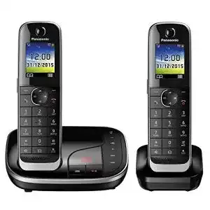 Schnurloses telefon duo panasonic kx tgj322gb familien telefon