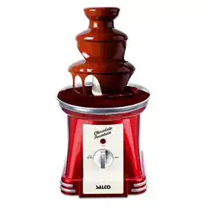 Schokoladenbrunnen salco sns 910 retro rot