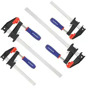 Schraubzwingen workpro set 4 stueck spanner