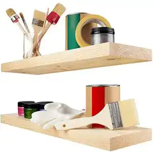 Schweberegal baobab workshop holz 2er set rustikales regal