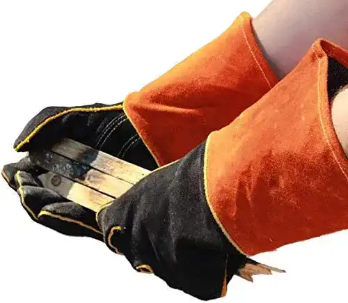 Schweißerhandschuhe HR-International Grillhandschuhe aus Leder
