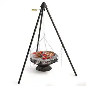 Schwenkgrill barbecook holzgrill junko mit dreibein gestell